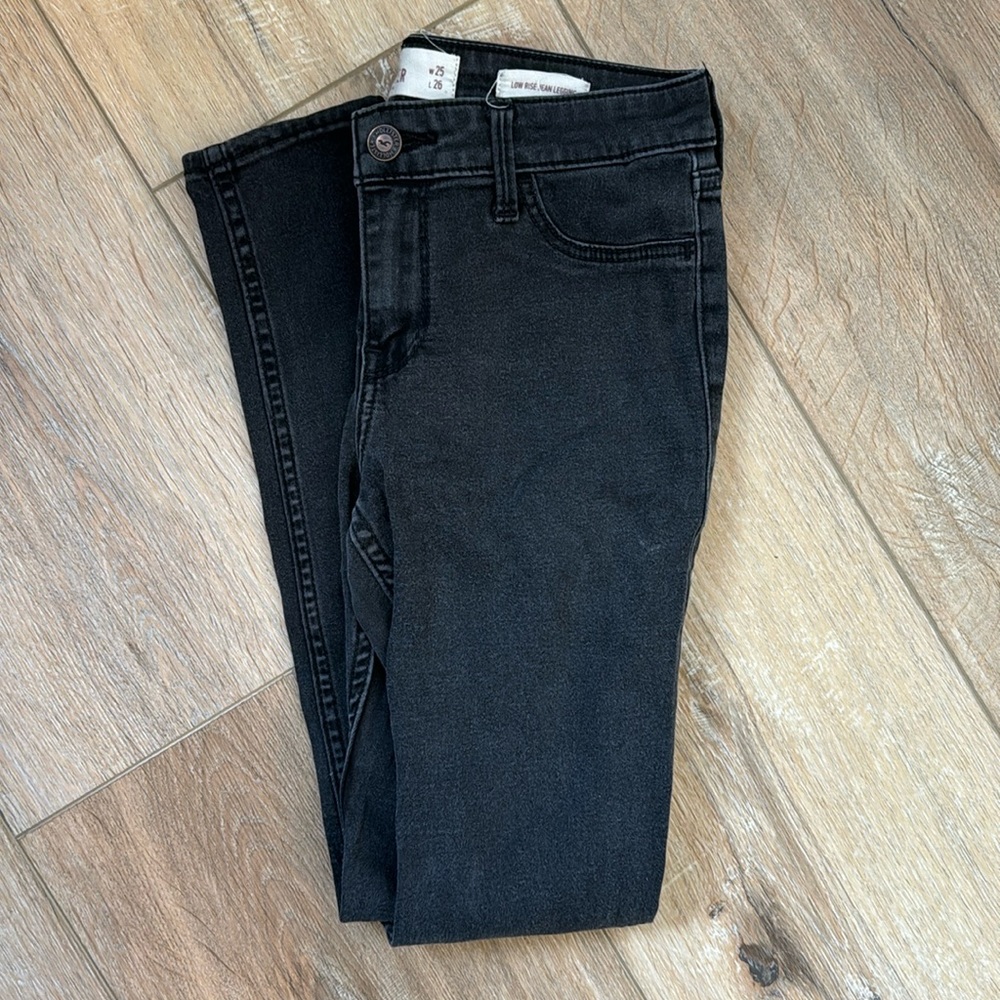 Hollister low rise skinny jeans legging black